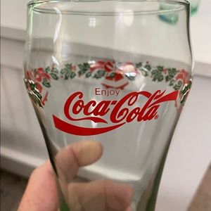 Beautiful Christmas Coke Glasses